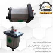 تصویر پمپ هیدرولیک دنده ای - 10 لیتری - گروه 1 آرافن - PLO - راستگرد - رزوه ای - شافت کونیک