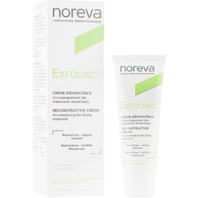 تصویر کرم ترمیم کننده لایه بردار اکسفولیاک نوروا Noreva Exfoliac Reconstructive Cream 