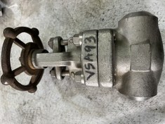 تصویر شیرسوزنی "1 ساکت ولد استلنس استیل فورج کلاس 800 جنس بدنه STEM 316 F316 سیت 316 دیسک 316 GLOBE VALVE SW 1" #800 FORGED STEEL GATE VALVE BODY F316 STEM316 SEAT HF DISC316