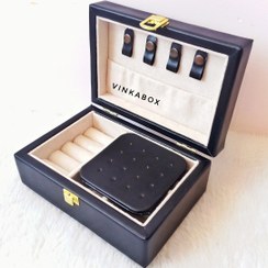 تصویر جعبه جواهرات مشکی لارا 