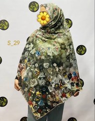 تصویر روسری حریر ابریشم قواره ۱۲۰ 