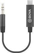 تصویر مبدل میکرفون بویا BOYA by-K2 3.5mm TRS Male to Type-C Male Audio Adapter Cable 
