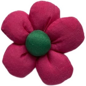 تصویر تکه دوزی طرح گل رنگی 