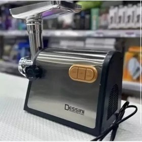 تصویر چرخ گوشت دسینی پرقدرت 2000 وات سه شبکه چرخ بدنه استیل 