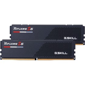 تصویر رم دسکتاپ DDR5 دوکاناله 5200 مگاهرتز CL36 جی اسکیل مدل RIPJAWS S5 ظرفیت 32 گیگابایت G.SKILL RIPJAWS S5 DDR4 5200MHz CL36 Dual Channel Desktop RAM - 32GB