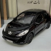 تصویر ماشین اسباب بازی فلزی پژو 207 هاچبک 