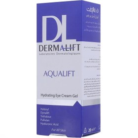 تصویر کرم ژل آبرسان دور چشم درمالیفت حجم 20 میلی لیتر Dermalift Aqualift Hydrating Eye Cream Gel 20 ml