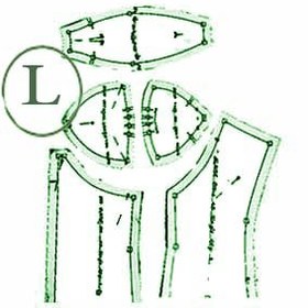 تصویر الگوی دکلته سوتینی 40 