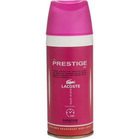 تصویر اسپری خوشبو کننده بدن زنانه پرستیژ مدل Lacoste Touch of Pink حجم 150 میلی لیتر 