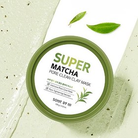 تصویر ماسک خاک رس کوچک کننده منافذ سوپرماچا سام بای می SOME BY MI Super Matcha Pore Clean Clay Mask