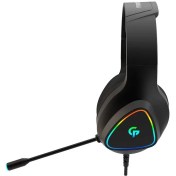 تصویر هدفون Porodo gaming PDX414-BK E-sports high definition RGB headphone 