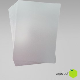 تصویر ورق pvc متالیک نقره‌ای 300 میکرون 