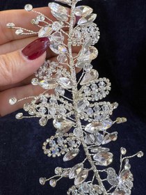 تصویر ریسه موی عروس کد R24 Bridal headband code R24