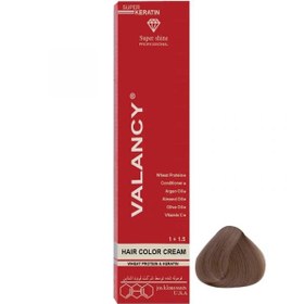 تصویر کیت رنگ مو والانسی شماره 7.5 رنگ بلوند طلائی متوسط VALANCY Hair Color 100 m7.5