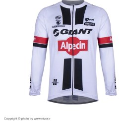 تصویر تی شرت دوچرخه سواری جاینت مدل Alpecin سفید 