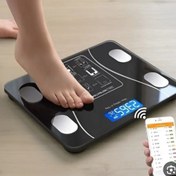 تصویر ترازوی هوشمند دیجیتالی بلوتوثی-ترازوی بلوتوثی-قابل اتصال به موبایل-ترازوی وزن کشی - مشکی ا Personal scale Personal scale