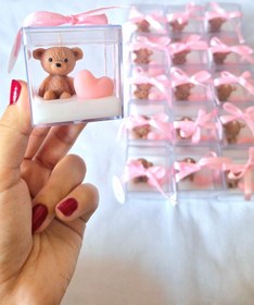 تصویر گیفت تدی قلبی - رنگ قرمز 