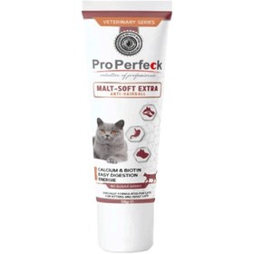 تصویر خمیر مالت همراه با مولتی ویتامین گربه پروپرفک Properfeck Cat Malt Soft Extra Paste وزن 100 گرم 