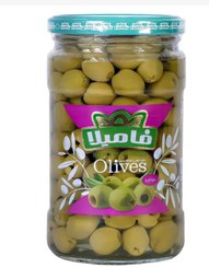 تصویر زیتون شور بدون هسته فامیلا 650 گرمی 