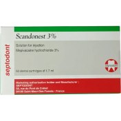 تصویر کارپول بی حسی 3% سپتودنت فرانسه 