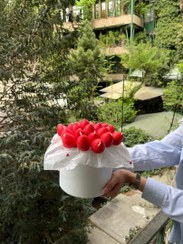 تصویر دسته گل توت فرنگی 