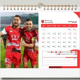 تصویر تقویم دیواری سال ۱۴۰۴ طرح پرسپولیس Wall calendar for 1404, Persepolis design