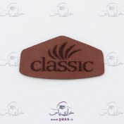 تصویر مارک چرمی قهوه ای CLASSIC 