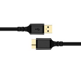 تصویر کابل تبدیل USB به Micro B مدل KP-C4016 طول 0.6 متر کی نت پلاس USB to Micro B converter cable model KP-C4016, length 0.6 meters, Knet Plus