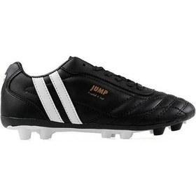 تصویر کفش فوتبال مردانه مشکی مدل 13256 برند jump 13256 Men's Black Cleat Football Shoes