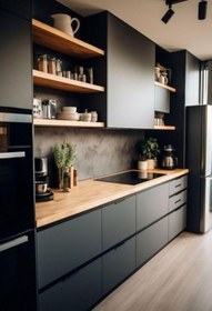 تصویر کابینت طرح جدید شلف دار پاک چوب کدG۲۴۲ 