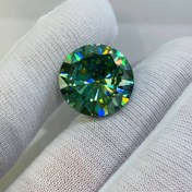 تصویر نگین موزانایت سایز 20 میلی‌متر 