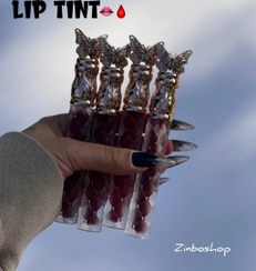 تصویر لیپ تینت کره ای پروانه بافت مخملی lip tint - کد۰۴ Tint