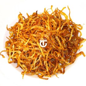 تصویر پیاز سرخ شده خلالی پفکی 