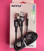 تصویر کابل شارژ فست Type-C برند Nitu مدل NC330 مشکی Data cable type-c Nitu NC330