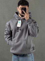 تصویر هودی وارداتی LANE SEVEN طوسی 