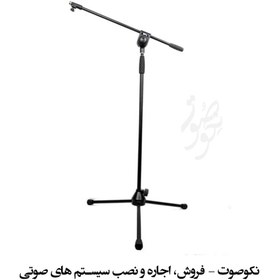 تصویر پایه میکروفن ایستاده 4 تکه بلند SPL PM480 