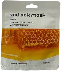 تصویر ماسک ورقه ای صورت پد پاک مدل عسل وزن 25 گرم Clean Pad Facial Sheet Mask, Honey Model, Weight 25 Grams