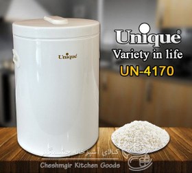 تصویر سطل برنج 10 کیلوگرمی یونیک سفید کد UN-4170 