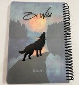 تصویر دفتر 150 برگ s.a.m سیمی جلد طلق 