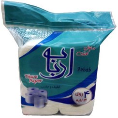 تصویر دستمال توالت 4 قلو ارباب 