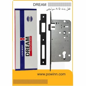 تصویر قفل بدنه 8.5 سانت دیریم کد 8560 سوئیچی مشکی 