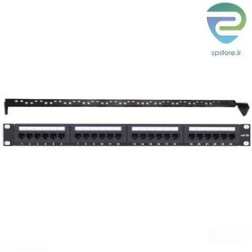 تصویر پچ پنل 24 پورت همراه با کیستون Cat6 کی نت K-N1062 ا K-Net K-N1062 Cat6 UTP 24 Port Loaded Patch Panel K-Net K-N1062 Cat6 UTP 24 Port Loaded Patch Panel