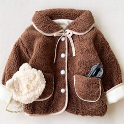 تصویر کت تدی قهوه ای 