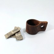 تصویر لیوان چوبی (شات قهوه خوری چوبی) کد HG-109 