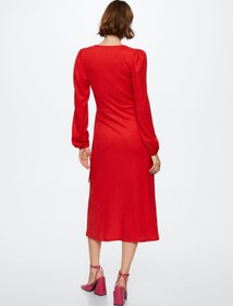 تصویر پیراهن رسمی زنانه قرمز برند mango 37014067 ا Elbise --Kadın Elbise --Kadın