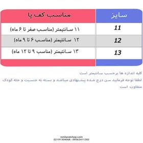 تصویر کفش نوزادی اسپرت مخمل کبریتی خرسی 