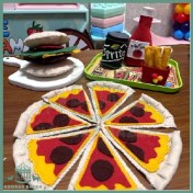 تصویر اکسسوری نمدی پیتزا فروشی 