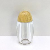 تصویر نمکپاش آکرولیک خمره ای درب بامبو کد 8523 