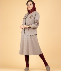 تصویر مانتو کت سارافان تهمینه 