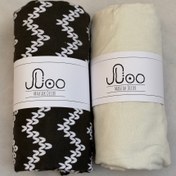 تصویر روتختی دو نفره چهار تکه کدL54 (کاور تشک،روانداز،دو عدد روبالشتی) 